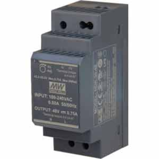 Ảnh của Bộ nguồn 30W siêu mỏng dạng bậc gắn thanh ray MEAN WELL HDR-30-48 