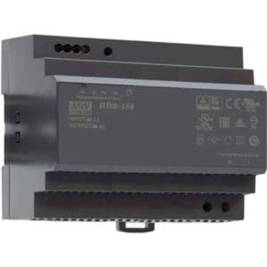 Ảnh của Bộ nguồn gắn ray dạng bậc 150W mỏng 105mm MEAN WELL HDR-150-48 