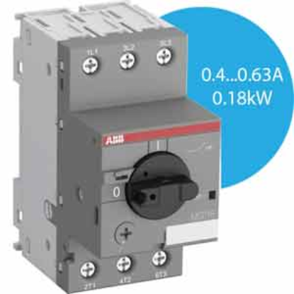 Ảnh của CB bảo vệ động cơ ABB 1SAM250000R1004 (MS116-0.63) 