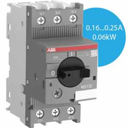 Ảnh của Cầu dao bảo vệ động cơ ABB 1SAM350000R1002 (MS132-0.25) 