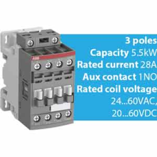 Ảnh của Khởi động từ 3 cực AC/DC 4...18.5kW ABB 1SBL157001R1110 (AF12-30-10-11) 