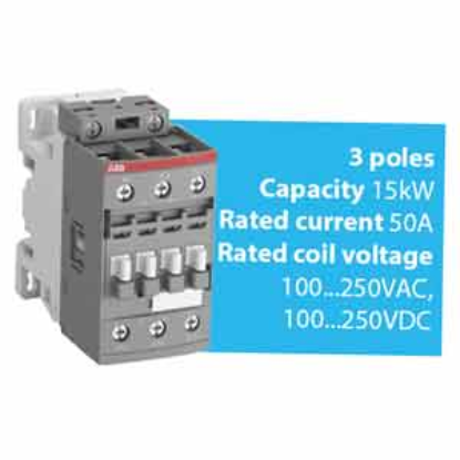 Ảnh của Khởi động từ 3 cực AC/DC 4...18.5kW ABB 1SBL277001R1300 (AF30-30-00-13) 