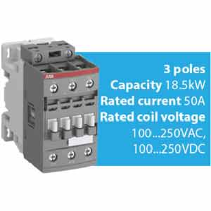 Ảnh của Khởi động từ 3 cực AC/DC 4...18.5kW ABB 1SBL297001R1300 (AF38-30-00-13) 