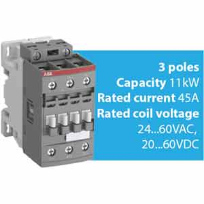 Ảnh của Khởi động từ 3 cực AC/DC 4...18.5kW ABB 1SBL237001R1100 (AF26-30-00-11) 