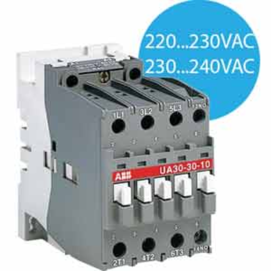 Ảnh của Công tắc tơ điều khiển tụ bù 3 cực 12.5...27.5kvar ABB 1SBL281022R8010 (UA30-30-10 220-230V 50Hz / 230-240V 60Hz) 