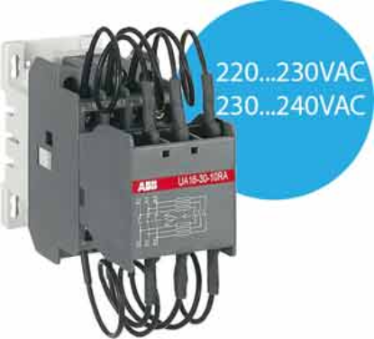 Ảnh của Công tắc tơ 3 cực điều khiển tụ bù AC 12.5...30kvar ABB 1SBL181024R8010 (UA16-30-10RA 220-230V 50Hz / 230-240V 60Hz) 