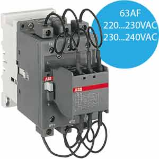 Ảnh của Công tắc tơ 3 cực điều khiển tụ bù AC 40...60kvar ABB 1SBL371024R8000 (UA63-30-00RA 220-230V 50Hz / 230-240V 60Hz) 