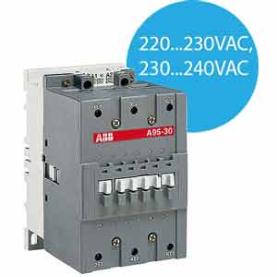 Ảnh của Công tắc tơ 3 cực điều khiển tụ bù AC 70...80kvar ABB 1SFL431024R8000 (UA95-30-00RA-80) 
