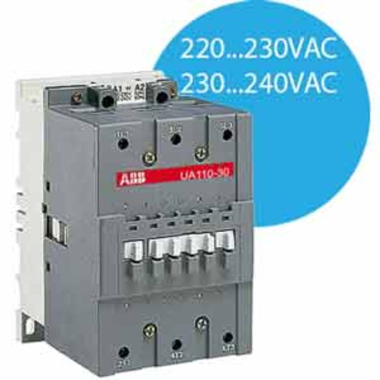 Ảnh của Công tắc tơ 3 cực điều khiển tụ bù AC 70...80kvar ABB 1SFL451024R8000 (UA110-30-00RA-80) 