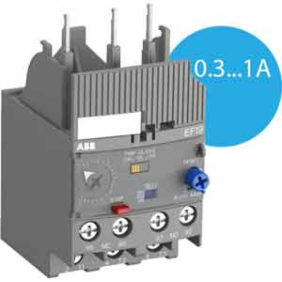 Ảnh của Rơ le bảo vệ dòng 0.1...45A ABB 1SAX121001R1102 (EF19 1.0A) 