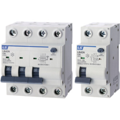 Ảnh của Áp tô mát chống giật dòng ngắn mạch 6kA LS LB40NN 1P+N C25 30mA A-TYPE 