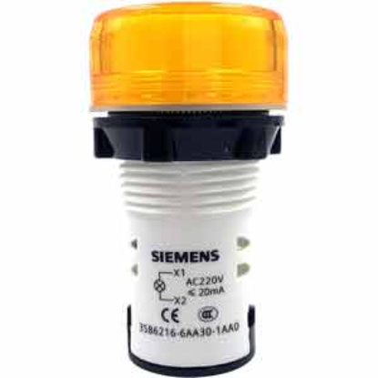 Ảnh của Đèn báo nhỏ gọn SIEMENS 3SB6216-6AA30-1AA0 