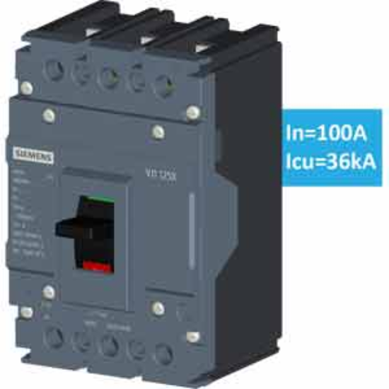 Ảnh của Aptomat khối MCCB nhiệt từ SIEMENS 3VJ1110-5DA32-0AA0 