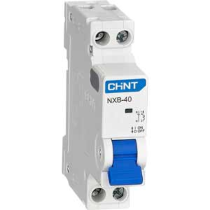 Ảnh của Aptomat cài MCB loại nhỏ CHINT NXB-40 1P+N D16 4.5kA 