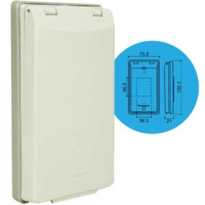 Ảnh của Mặt thiết bị có nắp che mưa PANASONIC WEG79029 