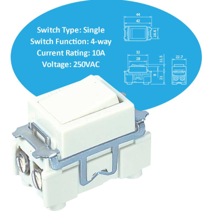 Ảnh của Hạt công tắc PANASONIC WNG5004W-7 