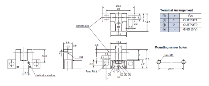 Ảnh của Cảm biến quang điện siêu nhỏ  Omron EE-SX971-C1