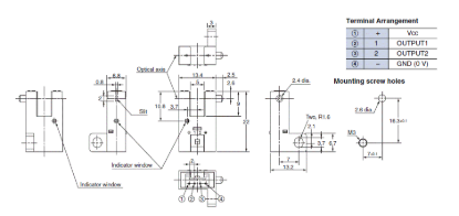 Ảnh của Cảm biến quang điện siêu nhỏ  Omron EE-SX976P-C1