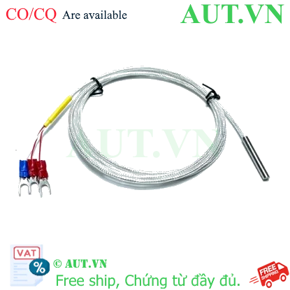 Ảnh của Cảm biến nhiệt độ thermocouple HS0235 RTD PT100 loại A 1.5m