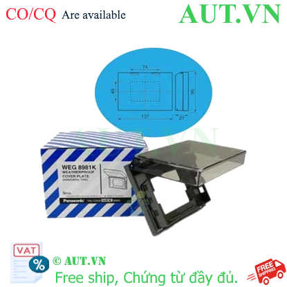 Ảnh của Mặt thiết bị có nắp che mưa PANASONIC WEG8981K-VN 